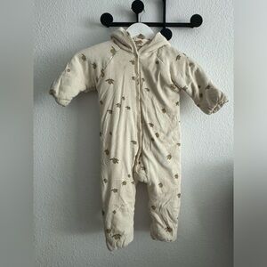 KONGES SLOJD Lemon Hooded Coverall onesie, 9-12 months